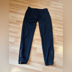 ZYIA  Black Jogger Pants with Ankle Zippers